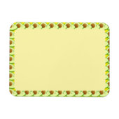 Avocado Tekening Rand Lege Aangepaste tekst Magneet (Horizontaal)