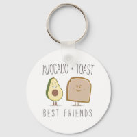 Avocado + Toast Best Friends Funny Sleutelhanger