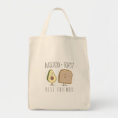 Avocado + Toast Best Friends Grocery Bag Tote Bag (Voorkant)