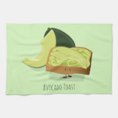 Avocado Toast cartoon | Keukenhanddoek (Horizontaal)