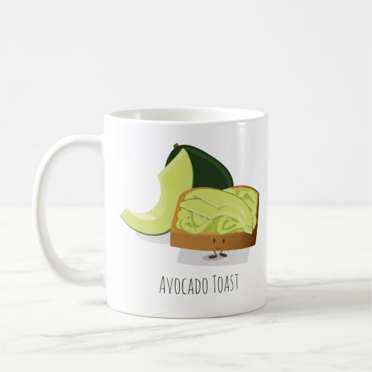 Avocado Toast cartoon | Mok (Links)