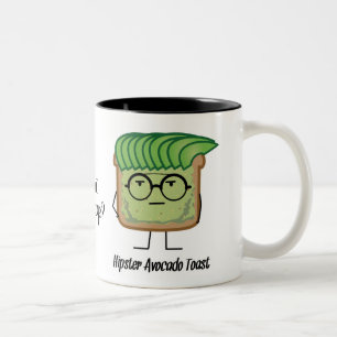 Avocado Toast Hipster-brillen Tweekleurige Koffiemok