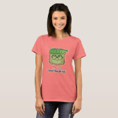 Avocado Toast Hipster-glaashaar T-shirt (Voorkant volledig)