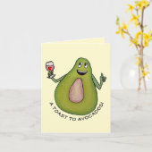 Avocado Toast Kaart (Gele Bloem)
