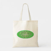 Avocado Toast Love Retro Decal Style Fun Tote Bag (Achterkant)