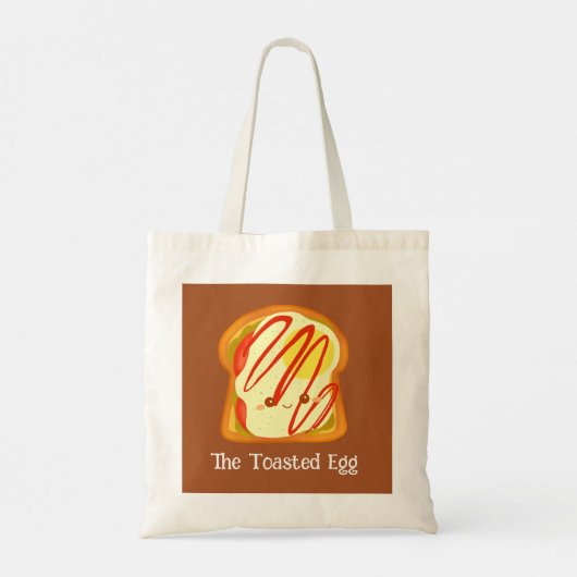 Avocado toast met ei en tomaat tote bag (Achterkant)