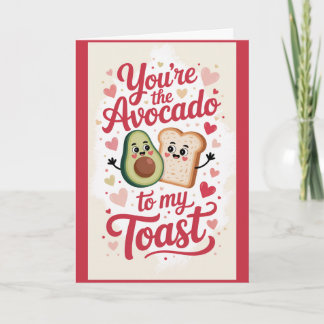 Avocado Toast Millennial Funny Valentines Day Card Kaart