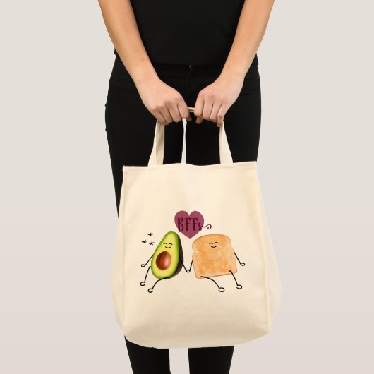 Avocado Toast Organic Cotton Canvas tas (Voorkant (product))