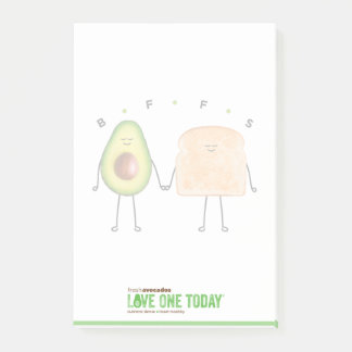 Avocado Toast Post-it® notes, 4 x 6 inch Post-it N Notes