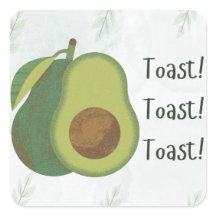 Avocado Toast Sticker – Grappig “Toast! Toast! Toa