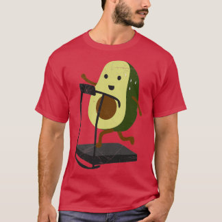 Avocado Treadmill Runner Workout Funny Gift Idee 1 T-shirt