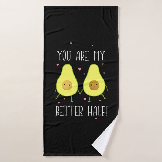 Avocado Tu Es Ma Meilleure Moitié (Serviette de bain)