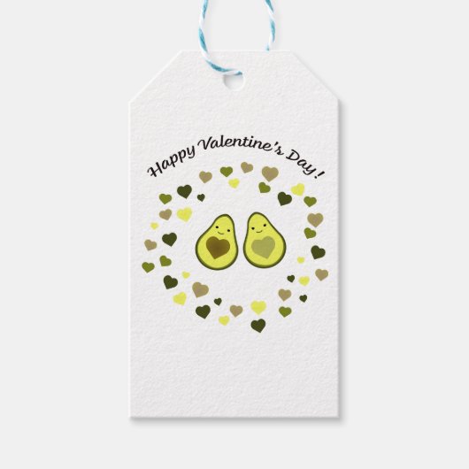 Avocado Valentijn Cadeaulabel (Voorkant)