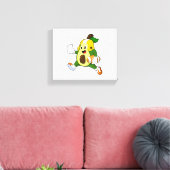 Avocado van Football Sport Canvas Afdruk (Insitu (Woonkamer))