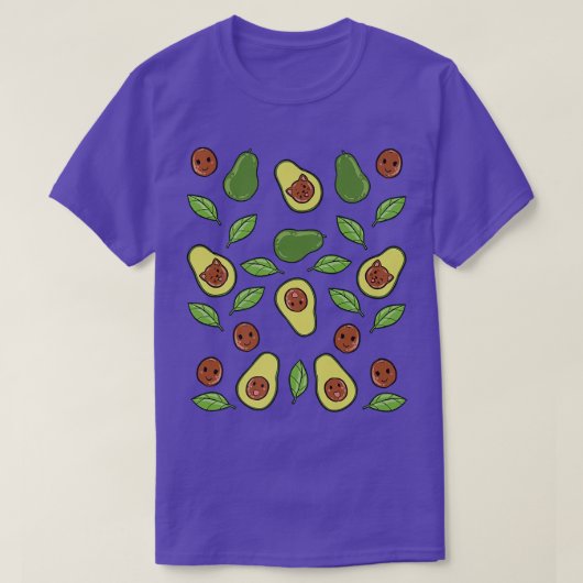 Avocado Vegetable Pattern T-shirt (Design voorkant)