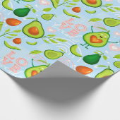 Avocado-verpakkingspapier Cadeaupapier (Hoek)