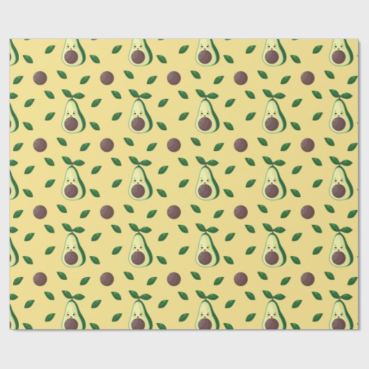 Avocado-verpakkingspapier Cadeaupapier (Vlak)