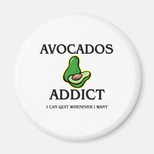 avocado-verslaafde magneet (Voorkant)