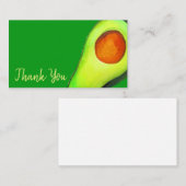 Avocado-verslaving groene schattige kunst notitiekaartje (Voorkant / Achterkant)