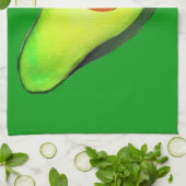 Avocado-verslaving groene schattige kunst theedoek (Gevouwen)