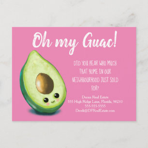 avocado verwijzing vastgoedmarketing verkoop briefkaart