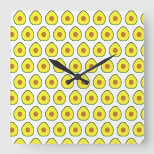 Avocado Vierkante Klok