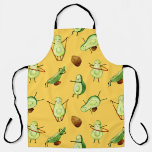 Avocado Workout: Leuk Waterverf Patroon Schort