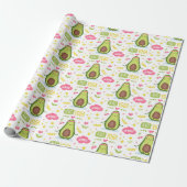 Avocado Wrapping Paper Cadeaupapier (Uitgerold)