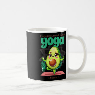 Avocado Yoga Namaste - Schattige Kawaii Fitness En Koffiemok