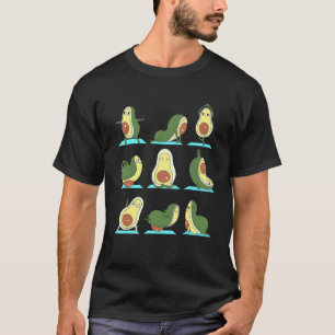 Avocado Yoga Workout Vegan Wereld Vegetarische Dag T-shirt