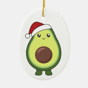 Avocados Adult Clot Keramisch Ornament