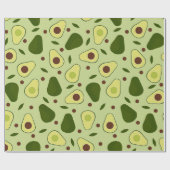 Avocados en bladeren cadeaupapier (Vlak)