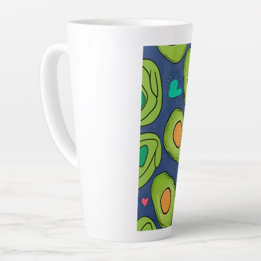 Avocados en harten latte mok (Linkerhoek)