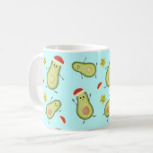 Avocados en Kerstmis Koffiemok (Voorkant links)