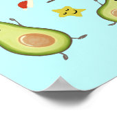 Avocados & Kerstmis Poster (Hoek)