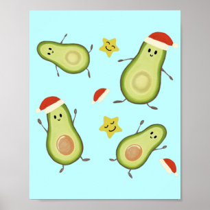 Avocados & Kerstmis Poster