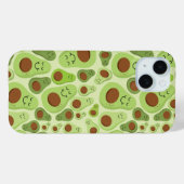 Avocado's Schattige Happy Avocado Pattern Case-Mate iPhone Case (Achterkant (horizontaal))