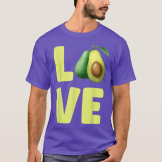 Avocados Vegetarian Vegan Food Avocado Love T-shirt