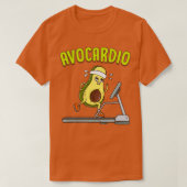 Avocardio Avocado Cardio Pun tijdens oefening Gym T-shirt (Design voorkant)