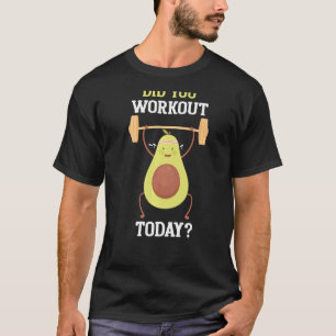 Avocardio Avocado Gym Fitness Vegetarian Food Re T-shirt