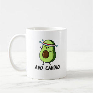 Avocardio Funny Excercise Avocado Pun Koffiemok