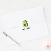 Avocardio Funny Excercise Avocado Pun Ronde Sticker (Envelop)