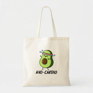 Avocardio Funny Excercise Avocado Pun Tote Bag