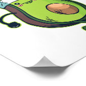 Avocardio Funny Runner Marathon Runner Poster (Hoek)