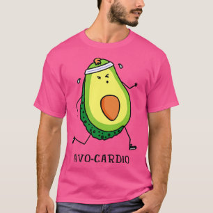 AvoCardio Workout Thuis Gym Gezond Eten I Avocado  T-shirt