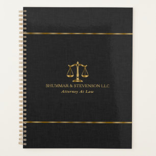Avocat à la loi - Échelle et bordure dorées sur li