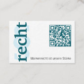 Avocat avec carte de visite § (Dos)