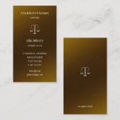 Avocat - Avocat Carte de visite élégant (Devant / Derrière)