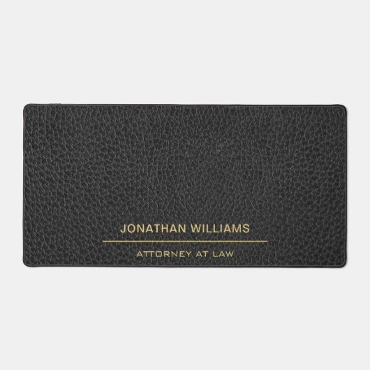 Avocat avocat Faux Cuir Custom Gold Noir (Recto)