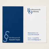 avocat bleu minimal (Devant & derrière)